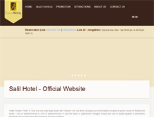 Tablet Screenshot of hotelsalil.com